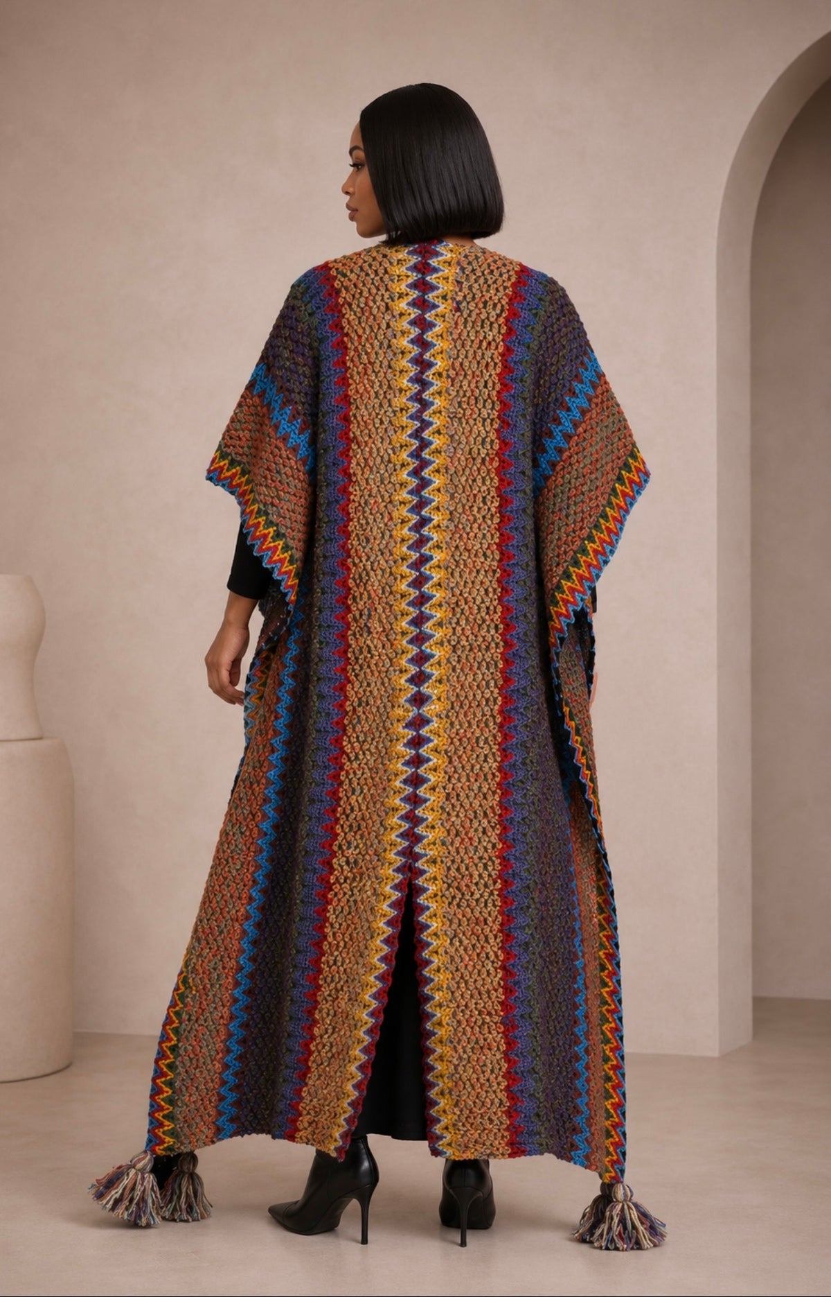 Caught Up Mosaic Kimono| Outerwear | New Arrivals